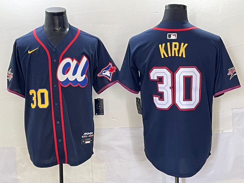 Men 2025 Toronto Blue Jays #30 Kirk Blue Nike MLB All Star Jersey 001